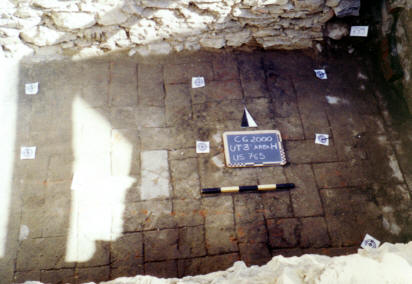The same trench with its later tile floor.
