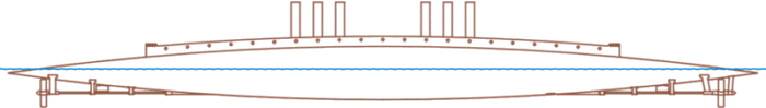 3000-ton gunboat after WLW schematic