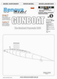 Renova 500-ton gunboat model