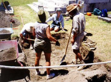 The second trench in an early phase of excavation.