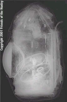 Xray photo Copyright 2001 Friends of the Hunley
