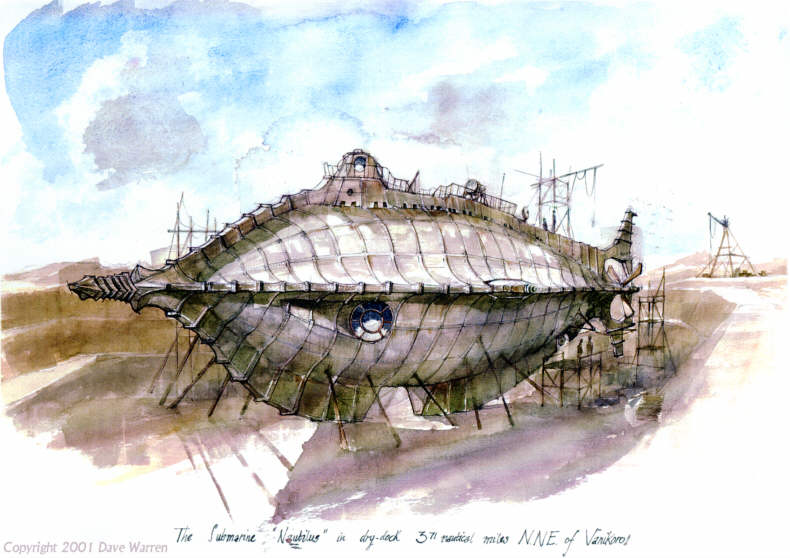 The construction of the Nautilus, Copyright 2001 Dave Warren